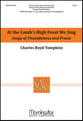 At the Lamb's High Feast We Sing SATB choral sheet music cover